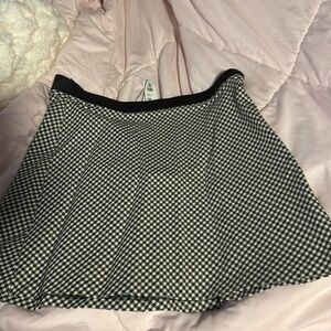 NWT Garage checkered mini skirt M